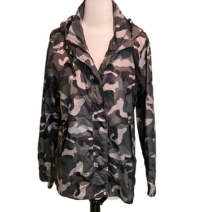 Ci Sono Hooded Camouflage Windbreaker Size XL XL